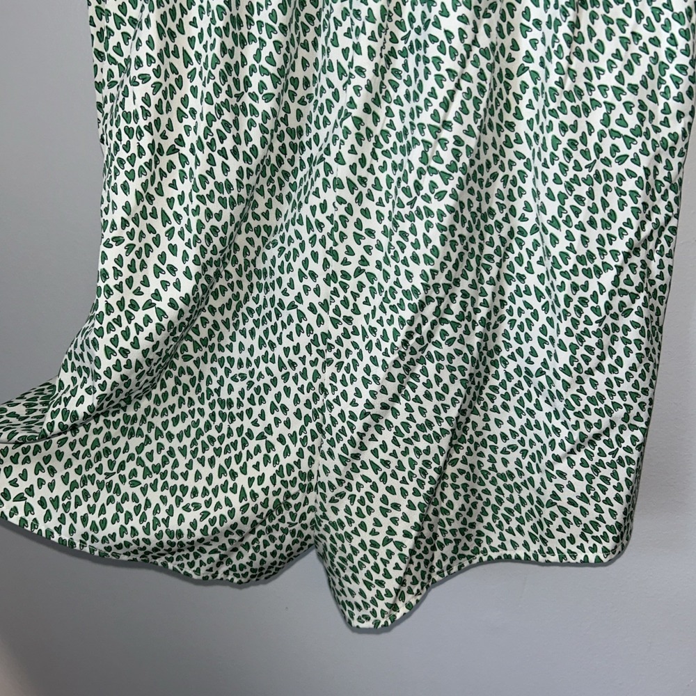 Short Sleeve Romper Shorts All Over Hearts‎ B Neck Ruffle Sleeve L  8/10 - Picture 6 of 9